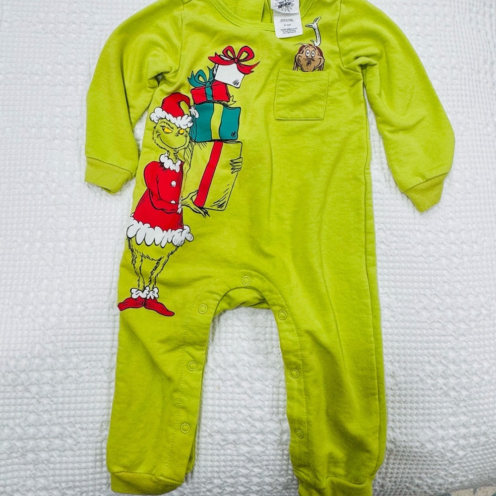 Dr. Seuss Lime Green Grinch Pajama Footies, grinch pajamas